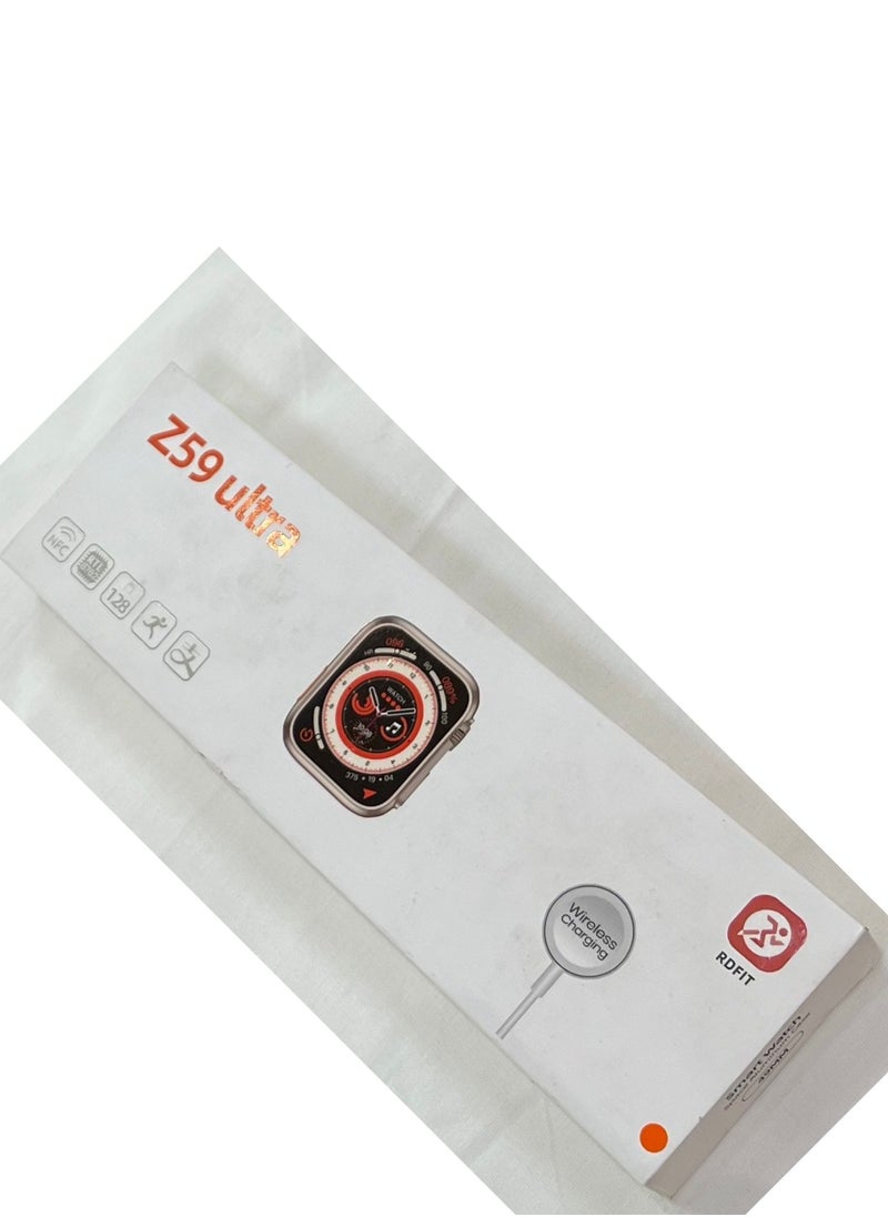 Generic - z59 ultra  SmartWatch Display 2.09 Inch - 49mm Bluetooth Call Wireless Charging Sport NFC Body Temperature Monitor Wireless charging Touch for IOS & android for men and women| internal memory : 128 M - Image 1