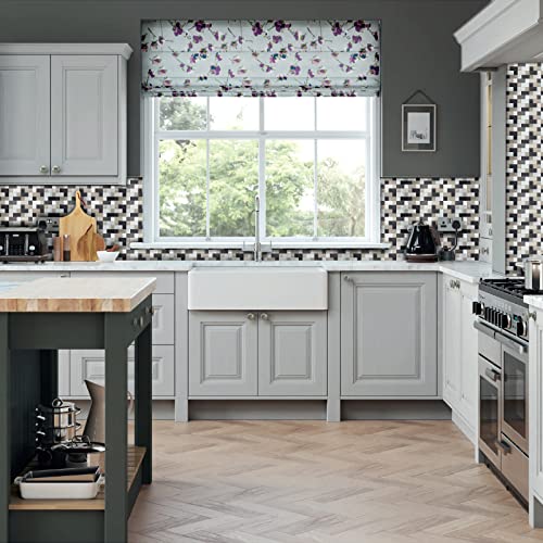 Crystiles Kitchen Countertop Peel and Stick Brushed Metal Tile, 15" X 4" Aluminum Wall Tile Backsplash, Item #61504601, 4-Pack - Image 3