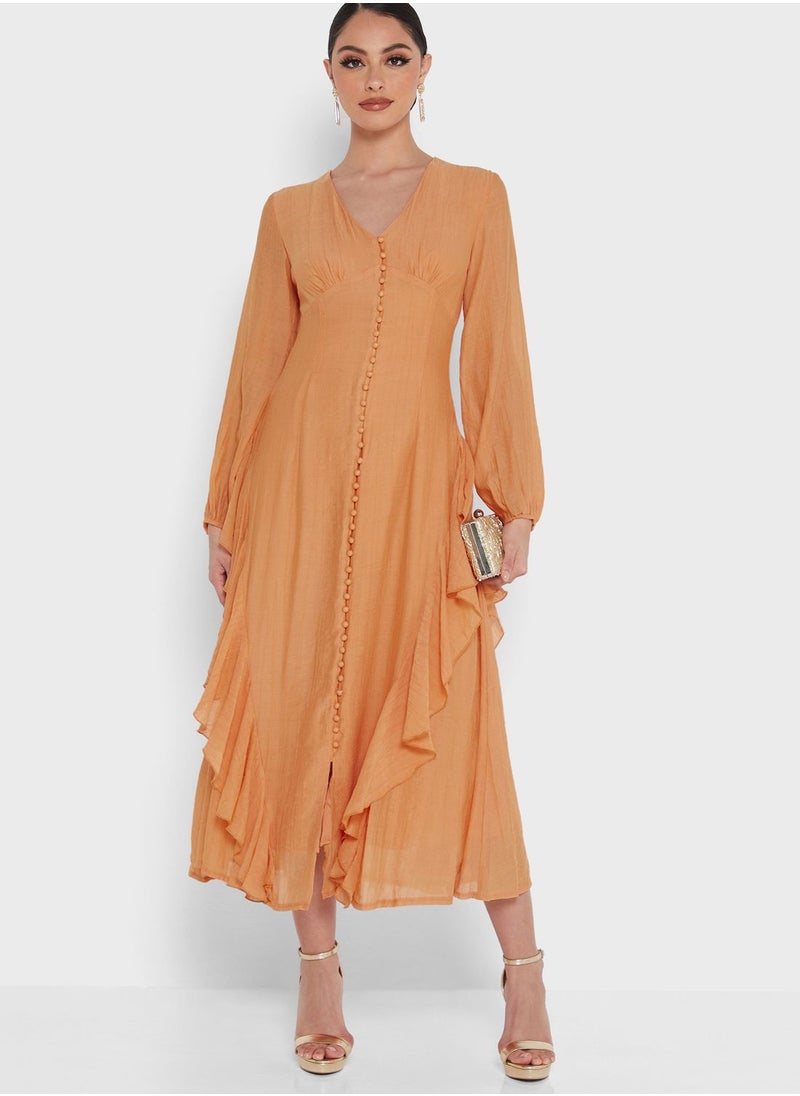 Khizana - Rufflle Hem Dress - Image 1