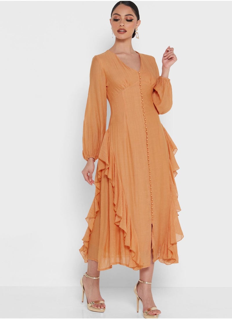 Khizana - Rufflle Hem Dress - Image 1