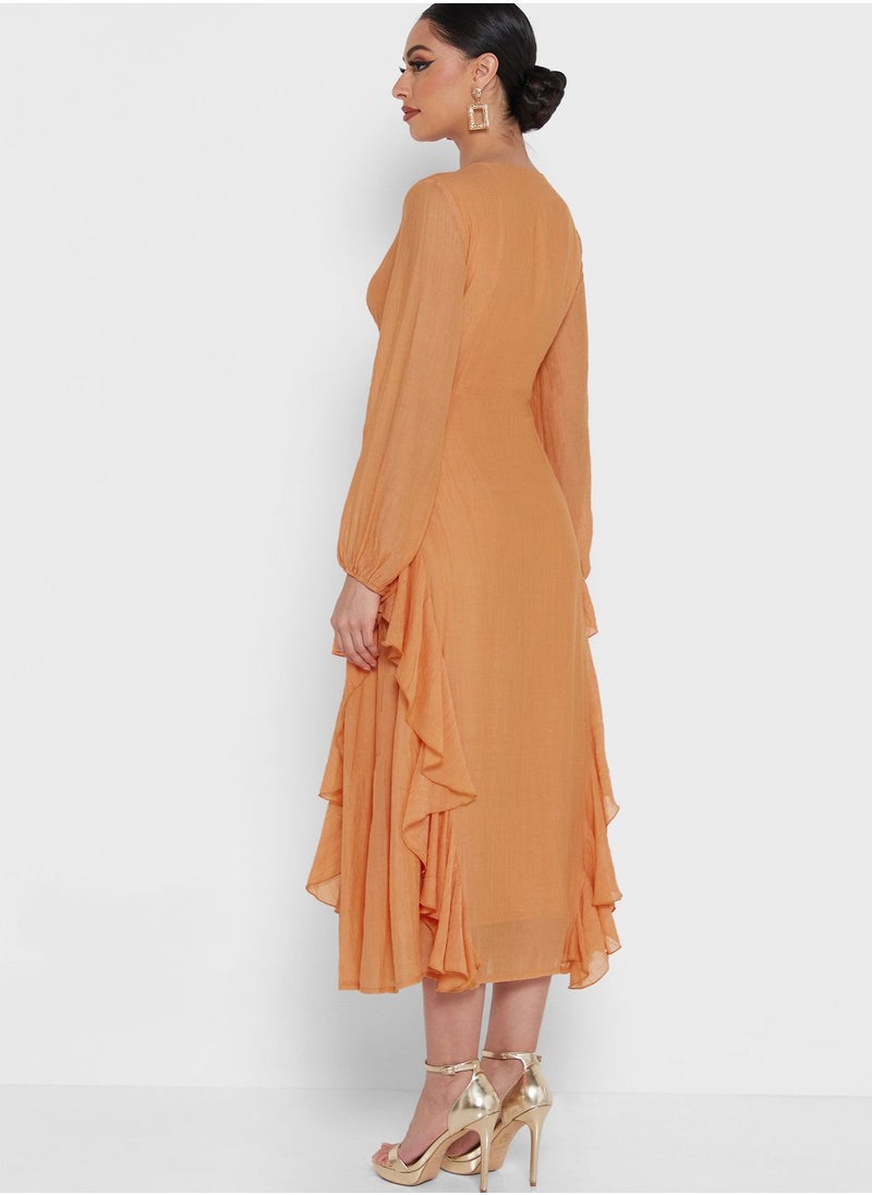 Khizana - Rufflle Hem Dress - Image 1