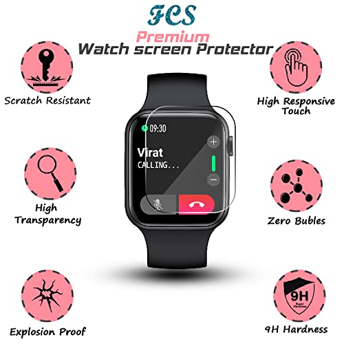FCS smartwatch screen guard for Casio Vintage Watch-A-158WA-1Q | Pack of 3 | Edge to Edge Coverage | Ultrathin 0.33mm 9H anti shock flexible screen protector (CASIO-A158WA-1DF-X) - Image 4
