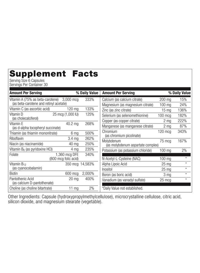 Bariatric Advantage Multi Formula without Iron, High Potency Daily Multivitamin for Bariatric Surgery Patients with 22 Essential Vitamins and Nutrients - 180 Capsules - Image 2