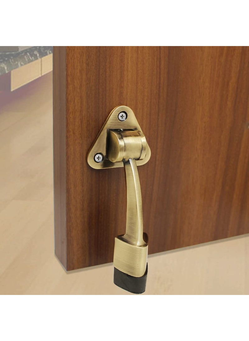 HYDERON Hyderon Antique Stylish Door Stopper for HomeOffice with Screws for Home Offices Kitchen and Hotels for Door organistion Color Antique Pack of 1  - Image 4