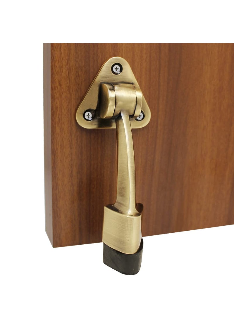 HYDERON Hyderon Antique Stylish Door Stopper for HomeOffice with Screws for Home Offices Kitchen and Hotels for Door organistion Color Antique Pack of 1  - Image 5