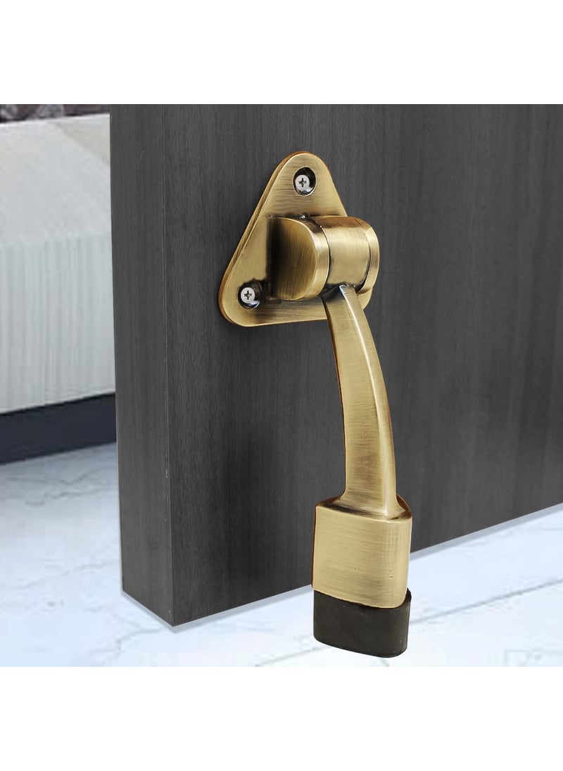 HYDERON Hyderon Antique Stylish Door Stopper for HomeOffice with Screws for Home Offices Kitchen and Hotels for Door organistion Color Antique Pack of 1  - Image 1
