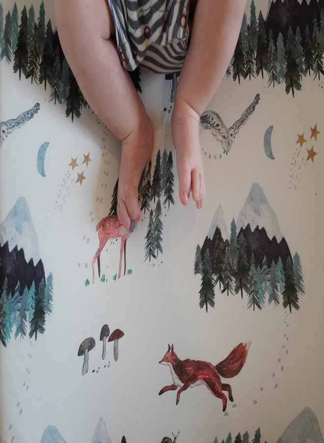 Sorrel + Fern Baby Changing Pad Cover 2-Pack for Boys, Girls (Woodland Forest Animals) - Premium Fitted Sheets Baby Diaper Changing Table Cover - Buttery Soft Cotton Blend - Image 3