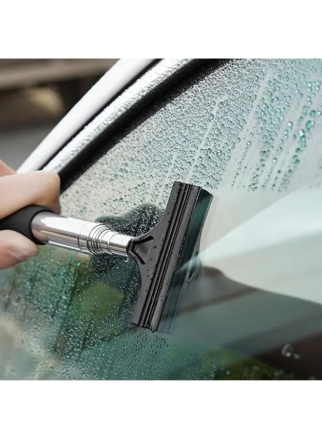 Black Telescopic Car Wiper Extendable Stainless Steel Frame Silicon Blade For Windshield Window Cleaning - Image 4