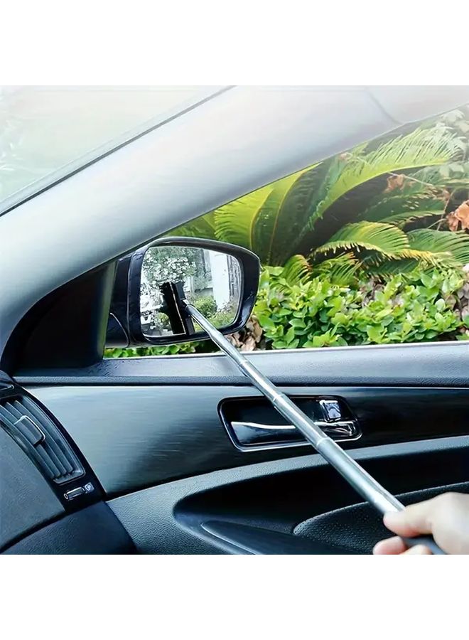 Black Telescopic Car Wiper Extendable Stainless Steel Frame Silicon Blade For Windshield Window Cleaning - Image 5