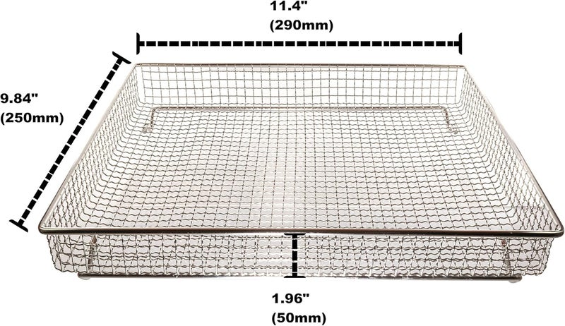 Univen Stainless Steel Baking Tray Pan and Air Fryer Basket Compatible with Cuisinart Airfryer TOA060 and TOA065 - Image 2