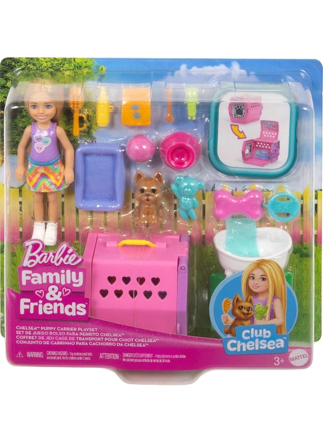 Barbie Barbie Friends & Family x Club Chelsea Chelsea Puppy Carrier Playset  - Image 1