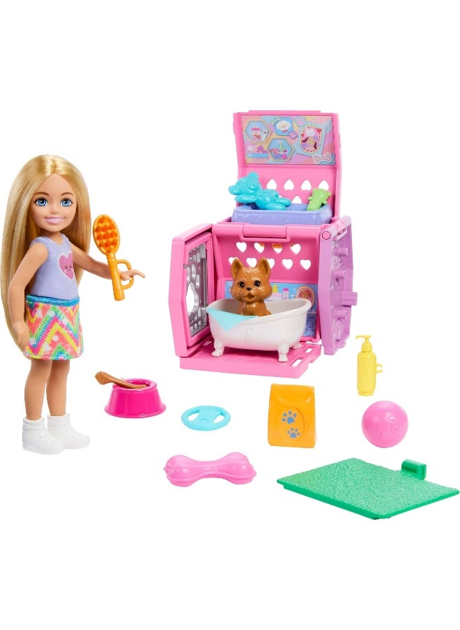 Barbie Barbie Friends & Family x Club Chelsea Chelsea Puppy Carrier Playset  - Image 2