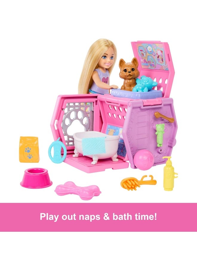 Barbie Barbie Friends & Family x Club Chelsea Chelsea Puppy Carrier Playset  - Image 3