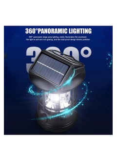 SYOSI Solar Camping Lantern, Battery Powered LED Camping Light, COB High Brightness Waterproof Vintage Portable Tent Light for Indoor Outages Hiking Emergency Power Outage Hurricane Supplies  - Image 5