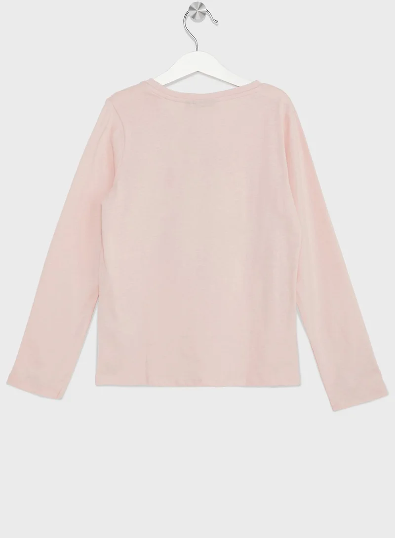 MINECRAFT Minecraft Girls  Printed Long Sleeve T-Shirt