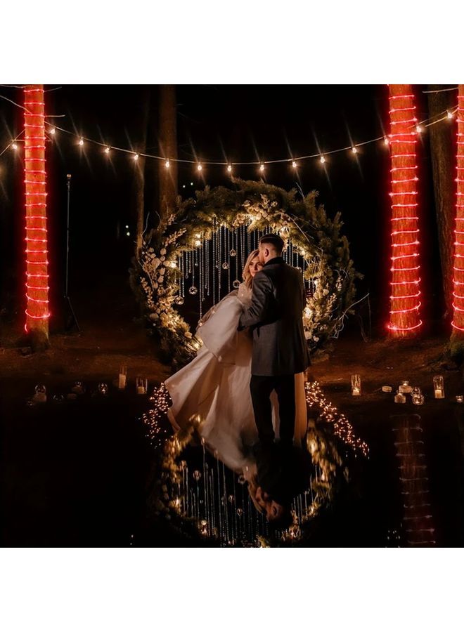 200 مصباح LED بطول 72 قدمًا - أضواء سلسلة شمسية للخارج - 8 أوضاع تحكم عن بعد ملونة لحديقة أعياد الميلاد وهالوين - Image 3