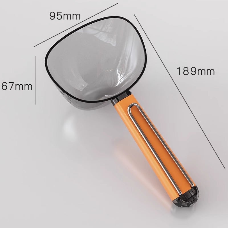 WU Orange [1 pc] Measuring Rice with Built-in  Seal - Image 1