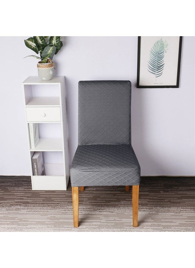 Arabest 4-Piece Dining Chair Cover Set Grey  - Image 1