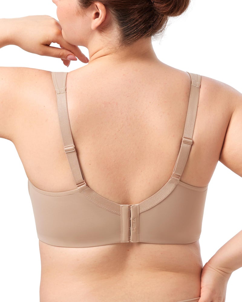 HSIA Bras for Women Minimizer Full Coverage, Plus Size T Shirt Unlined Underwire Smooth Bra, Seamless Cups Joan Ultimate Soft - Image 5