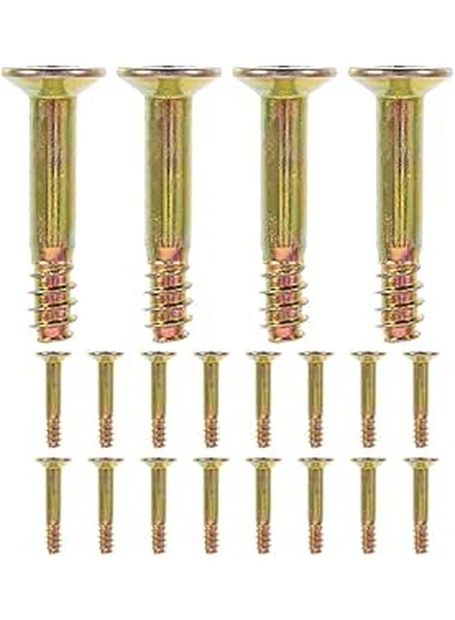 Golden Awning Support Rods Screws 20pcs Replacement Hardware Fittings For Outdoor Camping Tents - Image 1