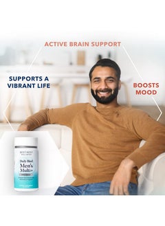 Best Nest Wellness Daily Bird Men Multivitamin With Probiotics Methylfolate Vit B12 Natural Whole Food Organic Blend Once Daily Multivitamin Supplement Includes Bonus Smart Brain Guide 30 Ct  - Image 4
