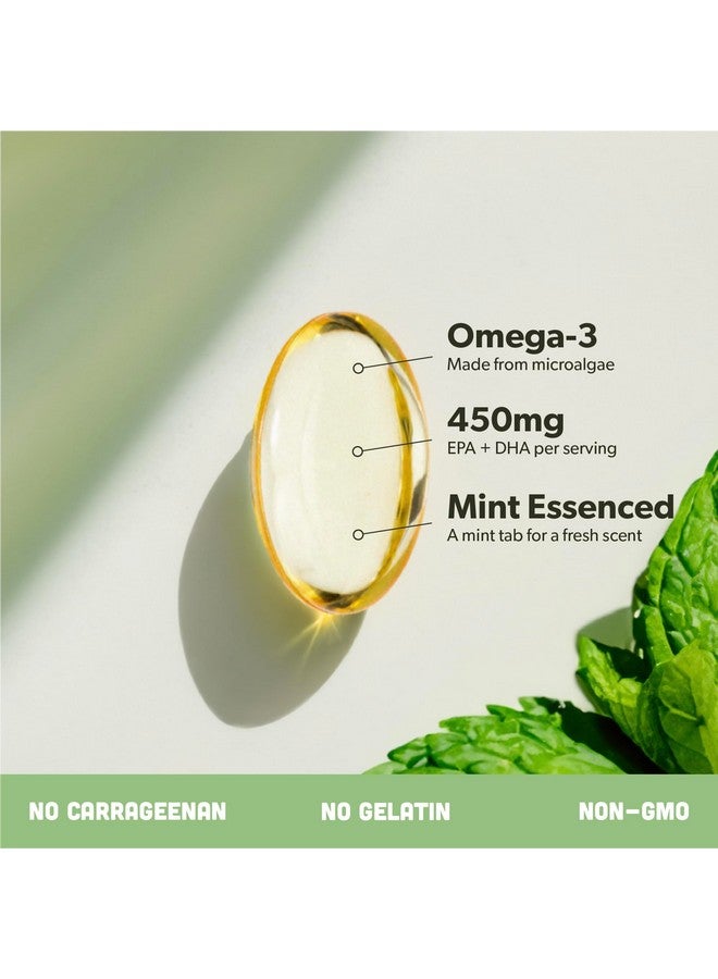 sapling Vegan Omega 3 Supplement - Plant Based DHA & EPA Fatty Acids - Carrageenan Free, Alternative to Fish Oil, Supports Heart, Brain, Joint Health - Sustainably Sourced Algae, Fish Oil Free - 180 Softgels  - Image 4