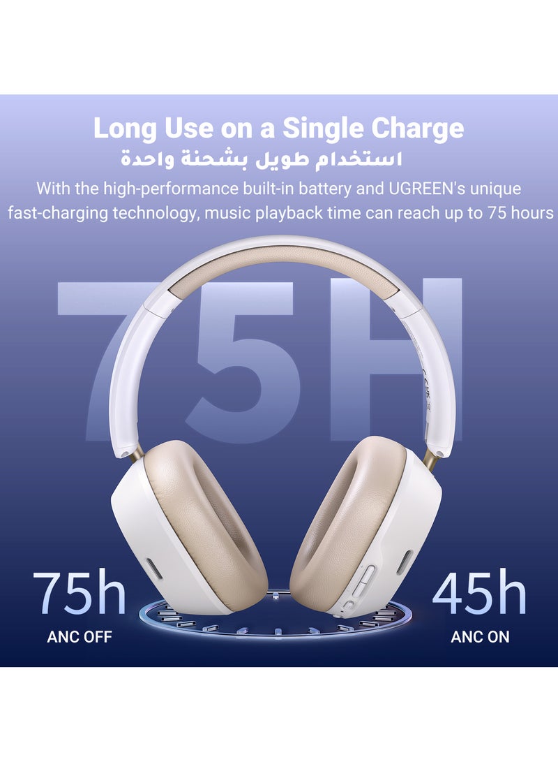 Ugreen Wireless Headphones Hitune Max 5C, Adaptive Noise Cancelling Over-ear Headsets, Hi-Res Sound 75H Playtime Bluetooth 5.4, Foldable Retractable Ergonomics Headset For iPhone 16/15 series, Galaxy S24 S23 - Image 5