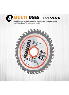 KSEIBI Circular Saw Blades For Wood, Carbon Steel with TCT Head, Blade DIY Cutting for Wood, Laminate, Wood Composites, Veneered Plywood & Hardwoods, Trimming Wood, MDF, Plastic.  - Image 5