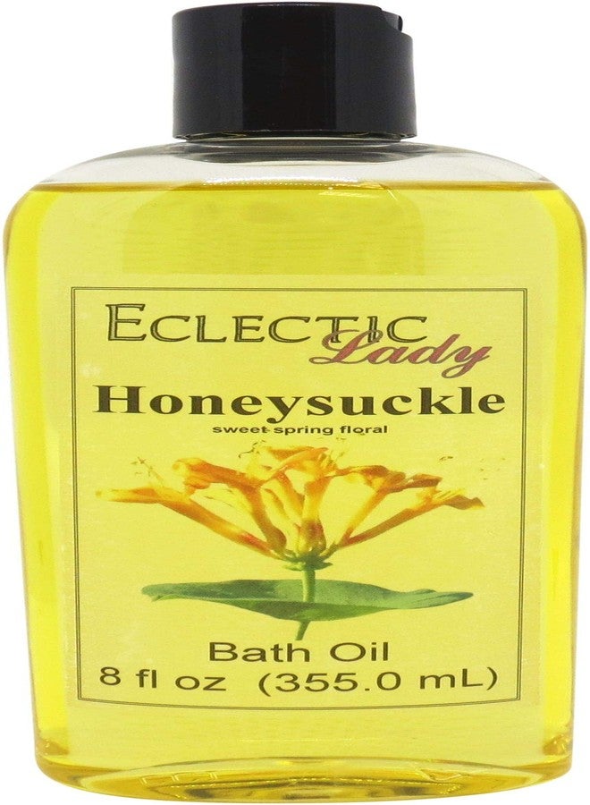 Eclectic Lady Honeysuckle Bath Oil, Scented Body Oil, Relaxing Bathing Oil, 8 oz - Image 1