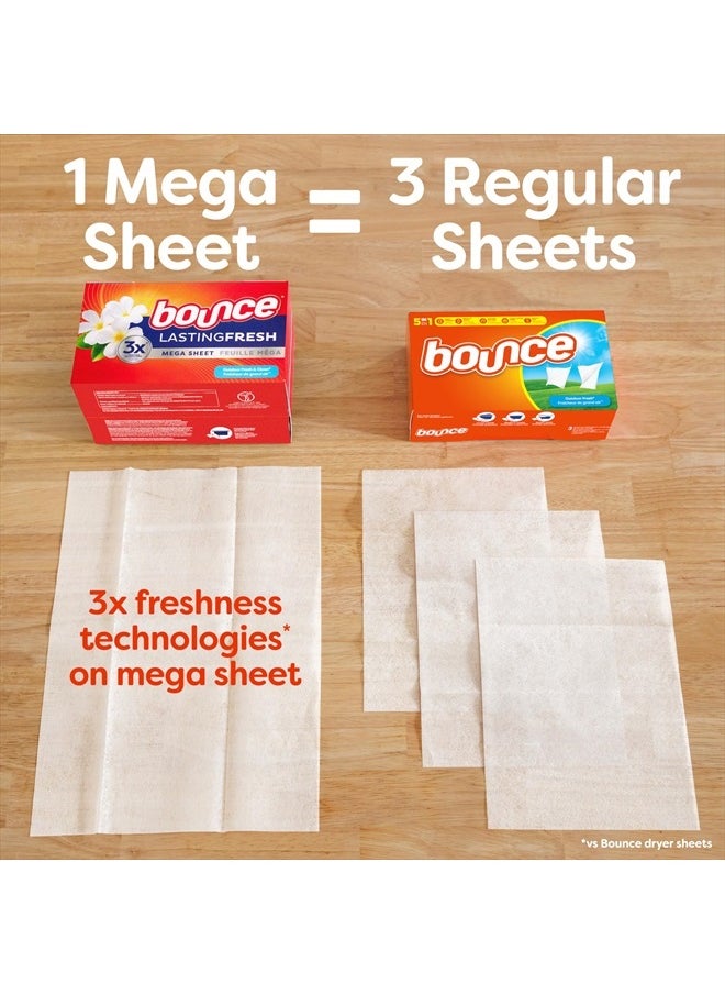 Bounce Lasting Fresh Mega Fabric Softener Dryer Sheets, Outdoor Fresh & Clean for Long Lasting Freshness, 180ct (Packaging May Vary)  - Image 2