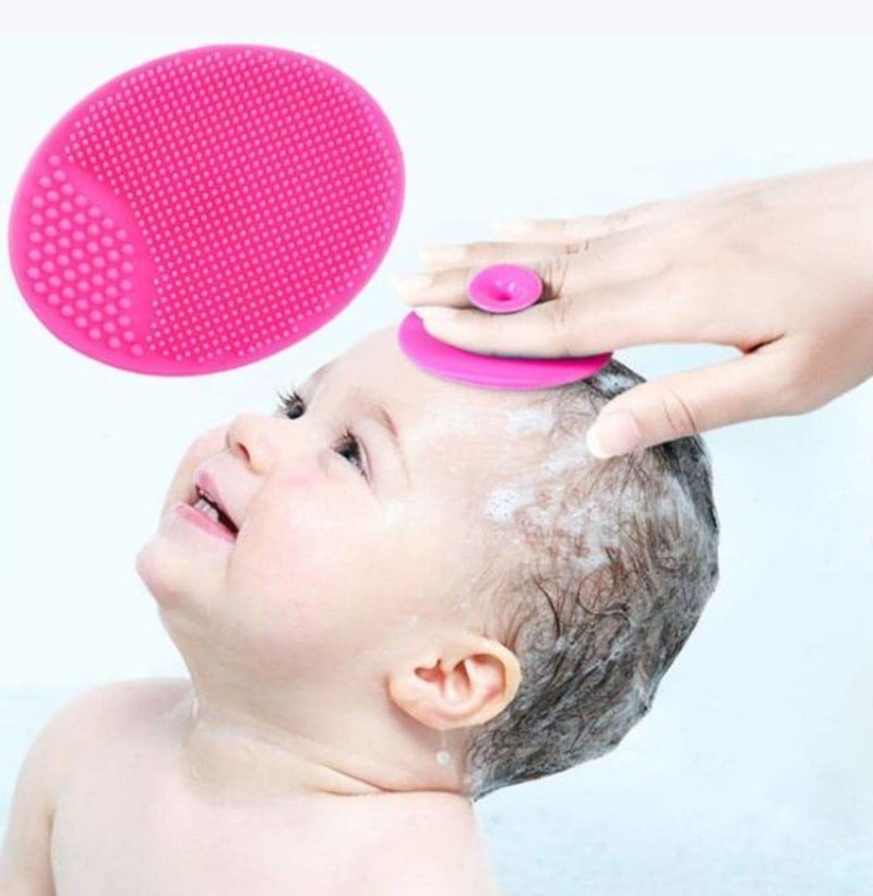 MUMMAMIA Baby Comb & Hair-Brush with Soft Silicone Cradle Cap Brush - Comes in a Travel Case (Blue) - Image 4