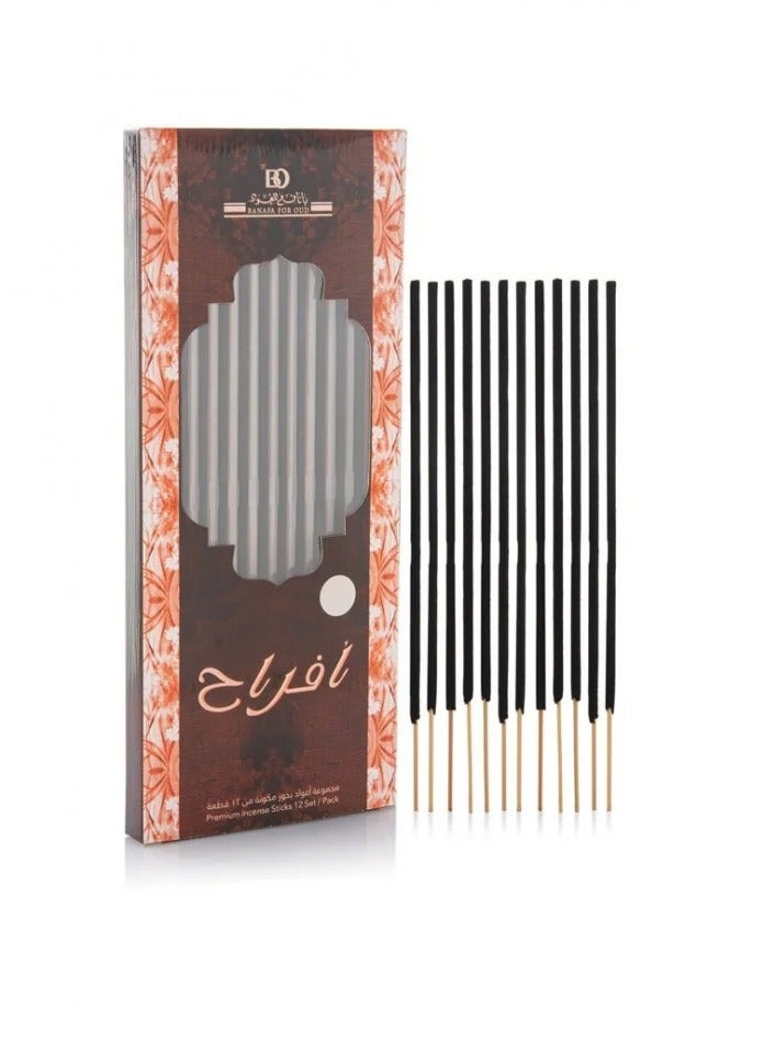 Banafa Afrah Oud Al-Nad incense, 12 sticks - Image 1