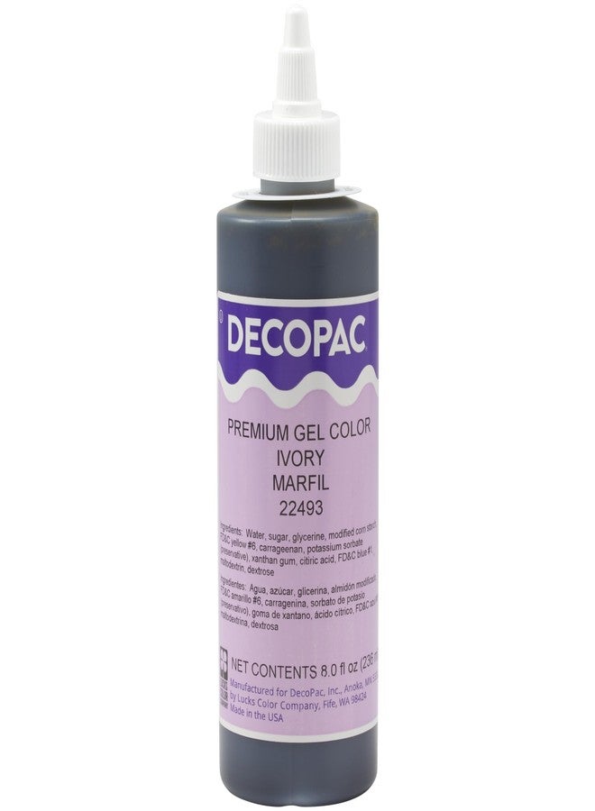 DECOPAC Premium Gel Food Color, Edible Coloring For Use with Buttercream or Whipped Icing, Fondant & Piping Gel, Highly Concentrated Gel, 8oz - Ivory - Image 3