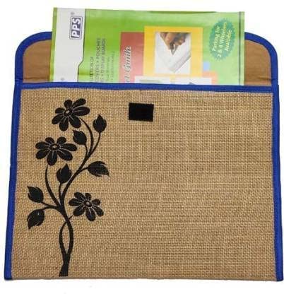 Shuban Pack of 4 Eco-Friendly Jute Bag File Folder for Certificates, Important Documents,Office Legal Size Documents for Meetings, Business Events, Conference (Style-3, Mix Color) - Image 4