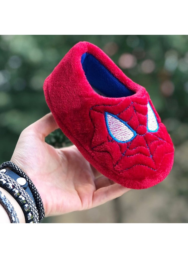 MyChild Spiderman Figured Children's Slippers, Home Shoes, Anti-Slip Sole Slippers, Kindergarten Nursery Shoes, Warm  - Image 2