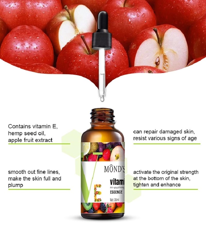 Mond'sub Mondsub Vitamin E Vitamin A Face Serum  Vitamin C Cream for Glow Skin Repair AntiAging  Anti wrinkle 60ml  50g - Image 5