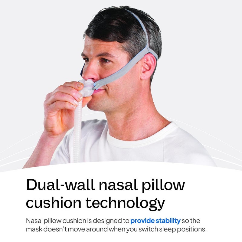 Resmed وسادة أنف ريزمد P10 - وسادة قناع CPAP سيليكون بديلة - نظام الإطار وحزام الرأس غير مشمول - ملحق CPAP متميز - صغير - Image 3