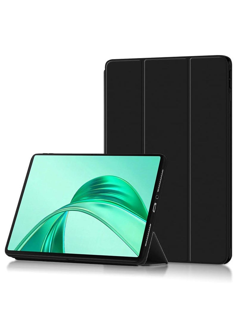 Techie غطاء خلفي ذكي قابل للطي ثلاثي مع وظيفة الاستيقاظ/النوم التلقائي لجهاز Honor Pad X8a 11 بوصة 2024 - أسود - Image 4