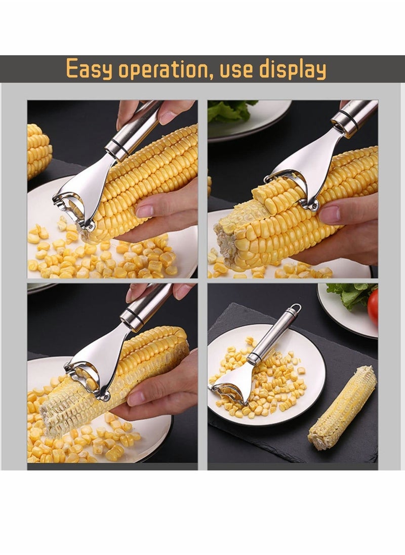 Y&D KASTWAVE Magic Corn Peeler, Kitchen Gadget Stainless Steel Thresher with Ergonomic Handle, Stripper Cob Tool, Cutter from the (2PCS)  - Image 4