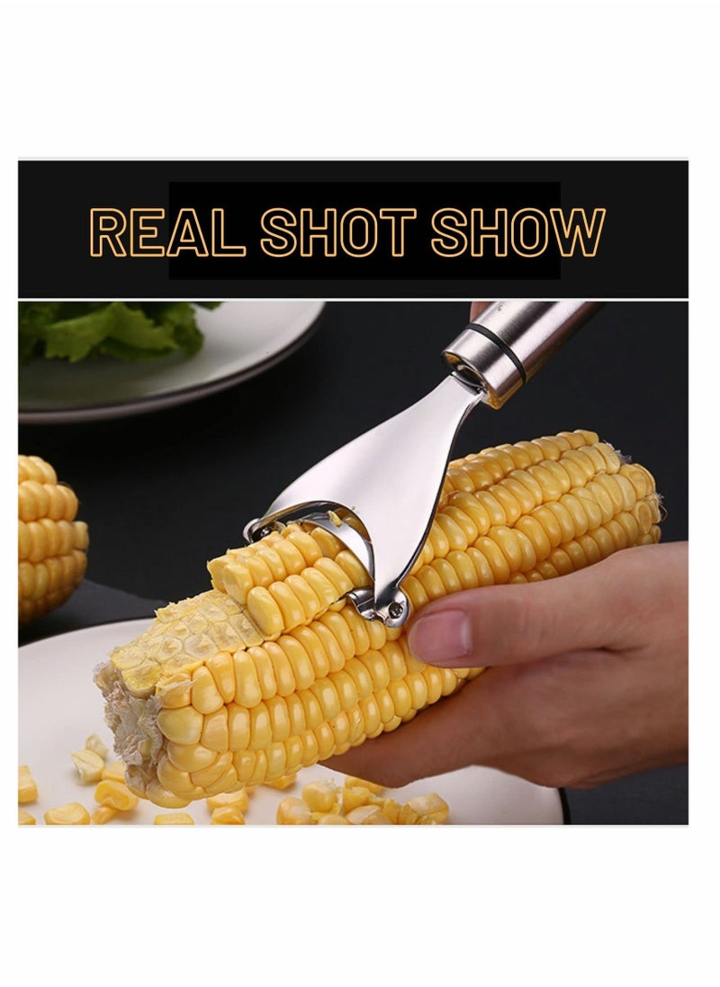 Y&D KASTWAVE Magic Corn Peeler, Kitchen Gadget Stainless Steel Thresher with Ergonomic Handle, Stripper Cob Tool, Cutter from the (2PCS)  - Image 2