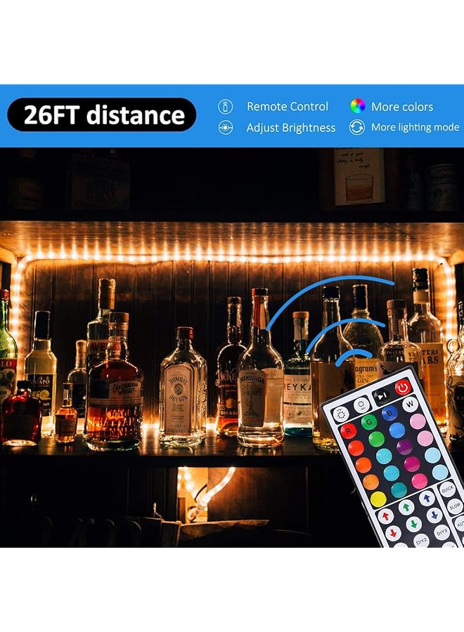 erorex 44 Key Rgb Led Ir Remote Control 2 Pack Led Light Remote Replacement Controller Wireless Dimmer For 3528 2835 5050 Rgb Led Strip Lights - Image 4