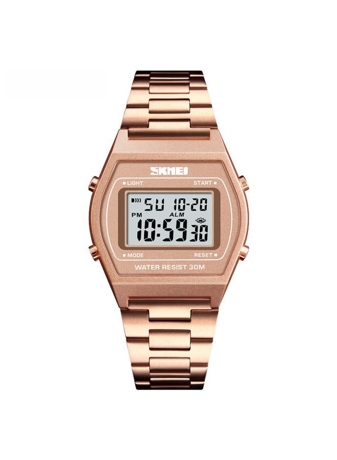 Skme Skme Electronic Watch Fashionable Multi-color Middle School Student Sports Steel Belt Waterproof Luminous Alarm Electronic Watch