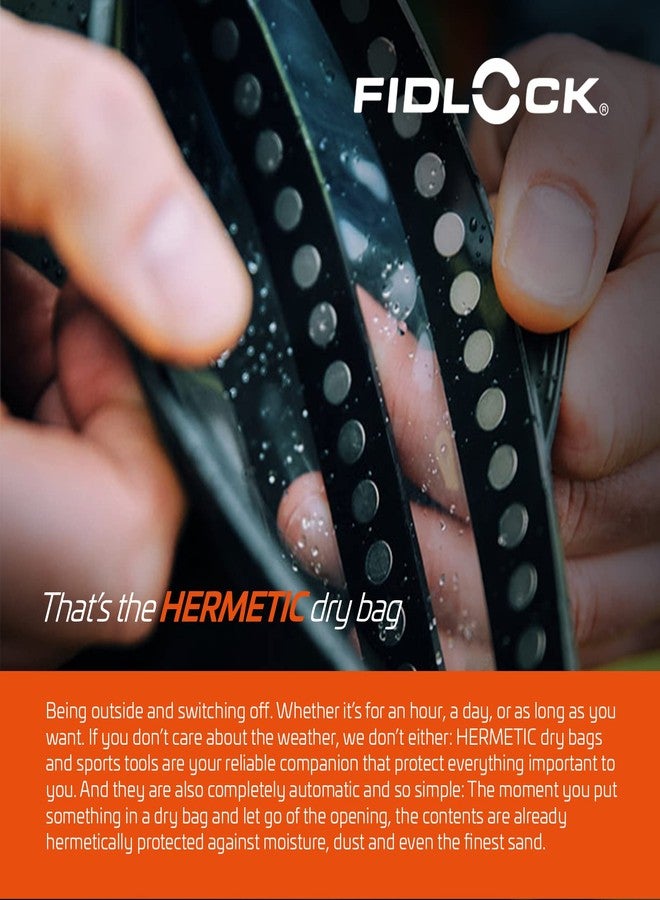 FIDLOCK Hermetic Sling Phone Dry Bag - Waterproof Pouch for Cellphone with Magnetic Self-Sealing Closure - Full Touch Functionality Through The Case - Black - Image 4