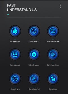 T-WOLF Typewriter Style Mechanical Gaming Keyboard and Mouse Combo RGB Backlit Wired with Switch Retro Round Keycap 104 Keys Keyboard  Cool Light Up Keyboard and Mouse for Gaming,Work,Mac,PC,Windows  - Image 3