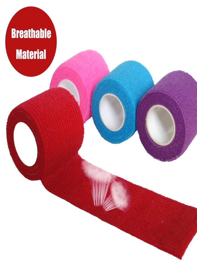 Erewa 6 Pack 2 Inches Self Adhesive Wrap Bandage Self Adherent Cohesive Bandage Tape Stretch Vet Wrap Breathable Athletic Tape for Sports, Wrist, Ankle（Mixed Colors） - Image 3