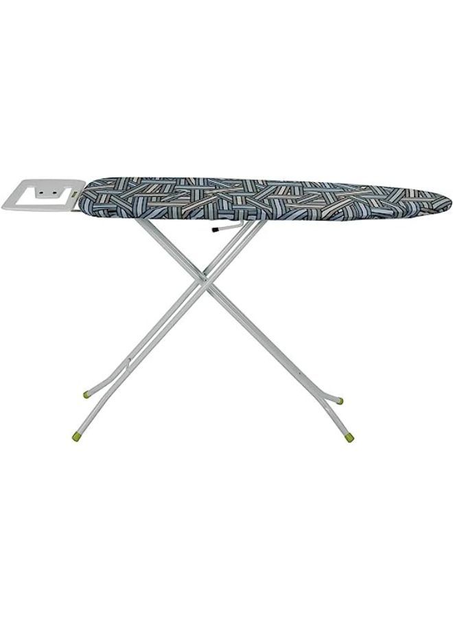 Ironing Board With Attached Cloth Rack, 122X38Cm Lightweight And Compact Ironing Board With Height Adjustment Feature, Multicolor - Image 3