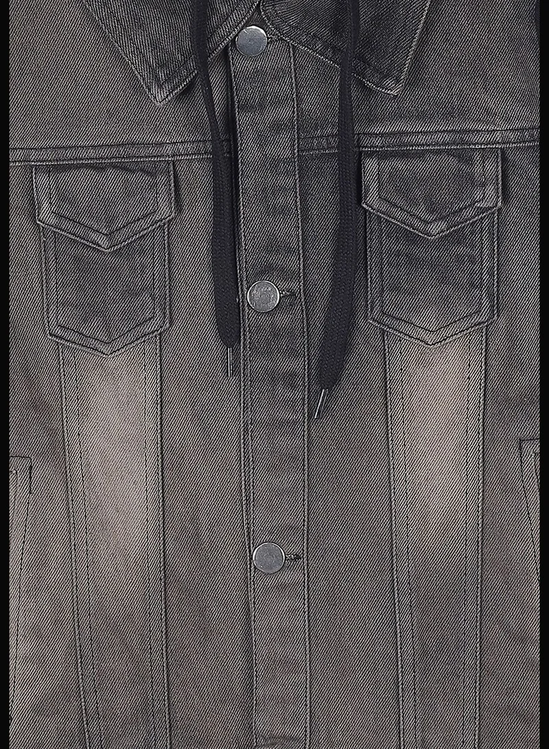 Instafab Stylish Color block Jeans Jacket