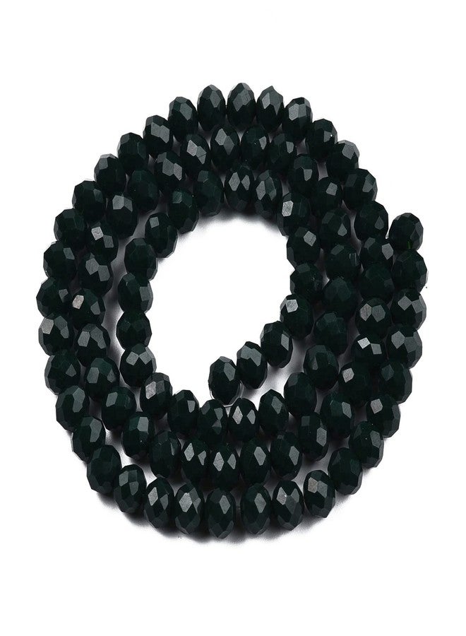 EEE ELECRELIVE 10 Strands Briolette Faceted Rondelle Glass Beads 4x3mm Tiny Opaque Glass Loose Beads 1230pcs for Bracelets Jewelry Making - Image 1