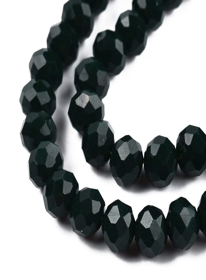 EEE ELECRELIVE 10 Strands Briolette Faceted Rondelle Glass Beads 4x3mm Tiny Opaque Glass Loose Beads 1230pcs for Bracelets Jewelry Making - Image 3