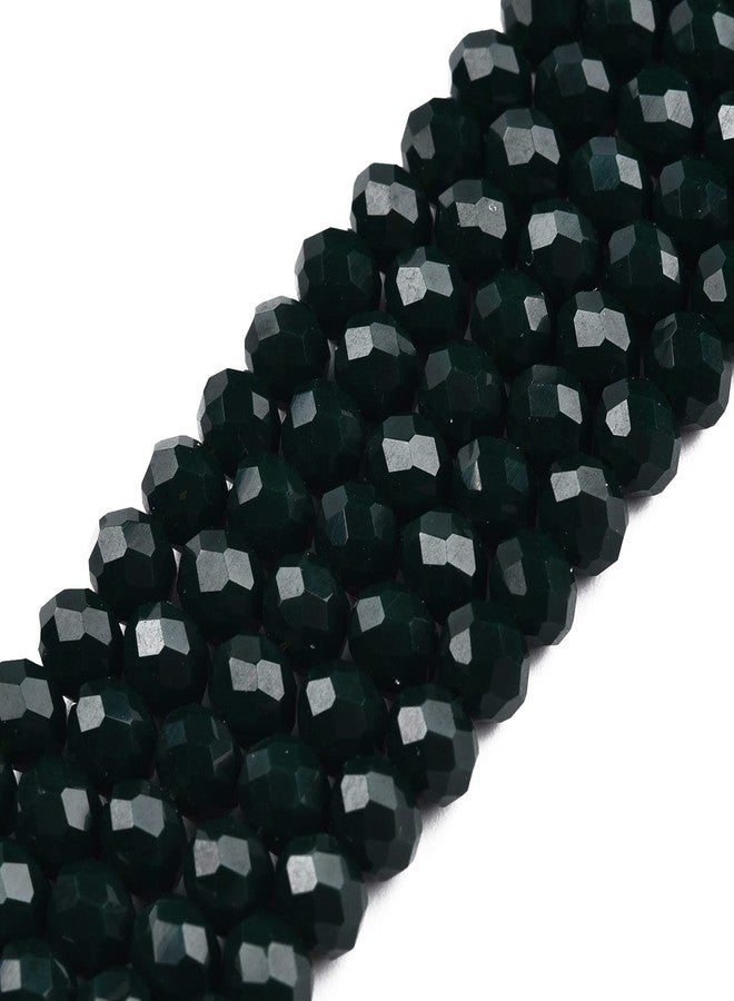 EEE ELECRELIVE 10 Strands Briolette Faceted Rondelle Glass Beads 4x3mm Tiny Opaque Glass Loose Beads 1230pcs for Bracelets Jewelry Making - Image 2